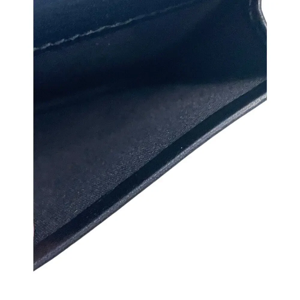 Bally Leather Slim Bifold Wallet‎ Black Men Card Slots Embossed Classic NWOT